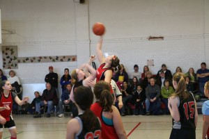 High school basketball game